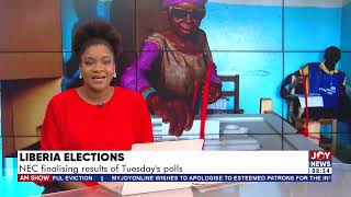 Liberia Elections NEC finalising results of Tuesdays polls  The Big Stories [upl. by Rivers937]