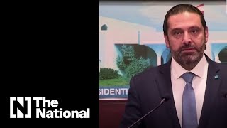 Saad Hariri addresses Lebanon after 72 hours deadline [upl. by Gewirtz]