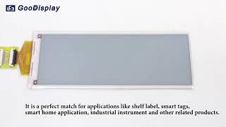 Strip epaper display 579 inch red EPD 792x272 high resolution color SPI eink module GDEY0579Z93 [upl. by Tarabar739]