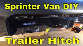 Sprinter Hitch Installation DIY By Myself  Drawtite Bolt On Hitch [upl. by Anytsirhc]