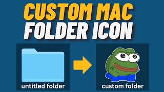 How to Change Folder Icon on Mac [upl. by Sivi823]