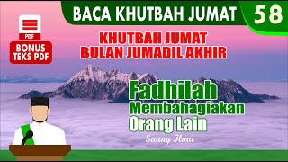 Baca Teks Khutbah Jumat Bulan Jumadil Akhir  Teks PDF  Episode 58 [upl. by Farlay387]