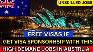 AUSTRALIA JOBS FOR VISA SPONSORSHIP 2024  HIGH DEMAND JOBS in Australia 2024 [upl. by Eecyac]