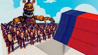 100x FREDDY FAZBEAR  1x GIANT vs 3 EVERY GOD  Totally Accurate Battle Simulator TABS [upl. by Jacobina123]