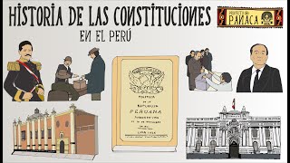 Historia de las Constituciones en el Perú  Constituciones Peruanas [upl. by Uriiah]