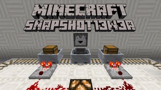 Minecraft 13w03a Snapshot minecart hopper dropper [upl. by Yentyrb855]