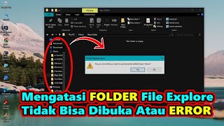 Cara Mengatasi File Explore ERROR file tidak bisa dibuka di komputer atau laptop [upl. by Ameekahs507]