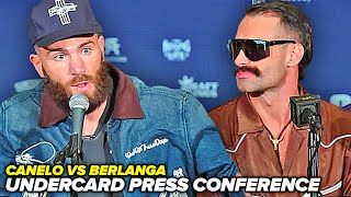 Caleb Plant vs Trevor McCumby FULL HEATED UNDERCARD Press Conference amp FACE OFFS [upl. by Yniar]