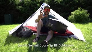 TLS Sea to Summit Spark Sp III Schlafsack  Test Review [upl. by Thain]