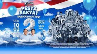 LIVE Pesta Rakyat Kampanye Akbar Prabowo  Gibran [upl. by Siraf837]