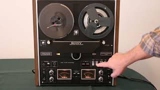 Sony TC580 Reel to Reel PlayerRecorder with Dust Cover [upl. by Slayton]