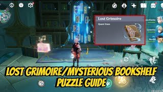 Lost Grimoire  Mysterious Bookshelf Puzzle Guide Genshin Impact [upl. by Enrobialc]