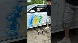 Car painting editing video [upl. by Aihsekram]