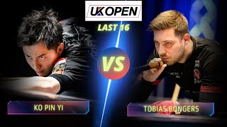 KO PIN YI VS TOBIAS BONGERS  LAST 16  2024 UK OPEN billiards 9ballpool highlights nineball [upl. by Hoashis]