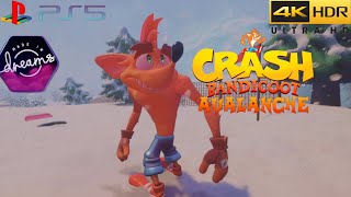 Crash Bandicoot Avalanche Dreams PS5 4KHDR [upl. by Eekram659]