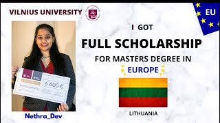 I’ve got Full Scholarship for Masters Degree in Europe  Lithuania🇱🇹 Studyforfree👩🏻‍🎓 [upl. by Lurleen]