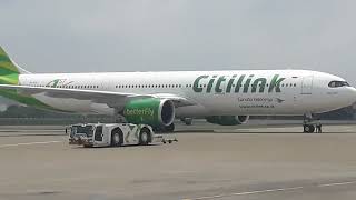 Pushback Citilink Fisrt A330 neo [upl. by Narayan]