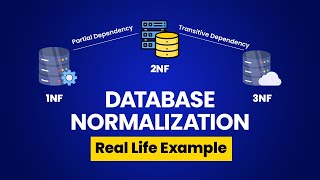 Database Normalization Explained with Real Life Example  1NF 2NF 3NF Normal Forms Example [upl. by Edecrem627]