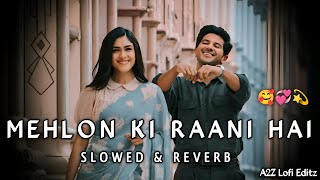 MEHLON KI RAANI HAI👸🏻SUNDAR SAYANI HO ☺️💞 Slowed amp Reverb  Lofi Song  Instagram Trading Song❤️‍🩹🦋 [upl. by Sokim937]