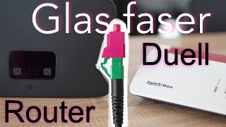 FRITZBox 5590 vs Speedport Smart 4 Plus  Welcher Router für Telekom Glasfaser [upl. by Alyam199]