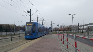 Odcinek ➡️ Łagiewniki SKA  Łagiewniki 🚊 po remoncie torowiska 🚊 Kraków Tramwaje 2023 [upl. by Dnalyk]