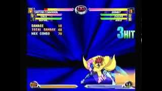 MvC2 Gambit  2x Kinetic Card Cajun Slash xx Royal Flush Corner  Midscreen [upl. by Kciremed]