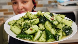 Салат который ВКУСНЕЕ МАЛОСОЛЬНЫХ ОГУРЦОВ цыганка готовит [upl. by Nahtal445]