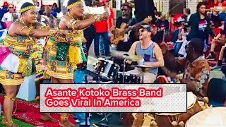 Asante Kotoko brass band goes viral In America…… [upl. by Hermione764]