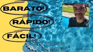 Como manter uma piscina de fibra com água LIMPA e CRISTALINA [upl. by Ayatnwahs]