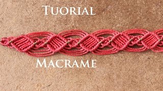 pulsera macrame rapida y facil  pulseras de hilo [upl. by Clarkin]