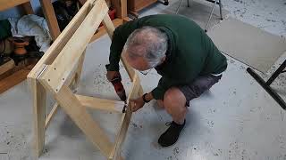 Sturdy Folding Lightweight Sawhorse [upl. by Lihp]