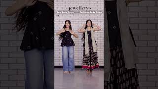 Pear Shaped Body Styling vs Rectangle Body Shape Styling for Short Kurti  Jhanvi Bhatia [upl. by Tocs]