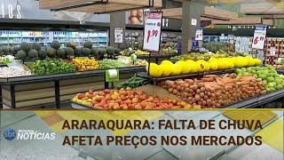 ARARAQUARA FALTA DE CHUVA AFETA PREÇOS NOS MERCADOS 01102024 [upl. by Eimiaj]