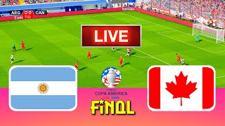 ARGENTINA vs CANADA  Copa America 2024 Final  Full Match All Goals  Live Football Match [upl. by Cassiani64]