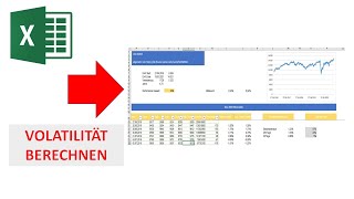 Volatilität vom DAX Index berechnen in Excel 250 und 30 Tage Vola I Excelpedia [upl. by Janetta504]