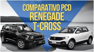 Renegade T270 vs Volkswagen TCross Sense O Melhor Carro PCD Para Você pcd carros auto [upl. by Fugazy]