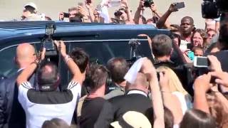 Celine Dion Fans Welcome Her At The Videotron Centre In Quebec 2082016 [upl. by Oivaf]