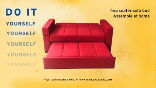 Do it yourself 2 seater sofa bed from Istikbal Kenya [upl. by Kcirb]