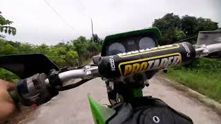 Boyesen Power Reeds Installation and Test Ride  for kmx 125 and kr 150  Kawasaki [upl. by Ellenahc]