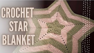 How to Crochet a Star Blanket Pattern  Tutorial EASY [upl. by Anairo406]