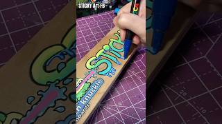 Custom Painted Broken Knuckles Wooden Bench Obstacle with Poscas diy shorts satisfying art [upl. by Tallia]