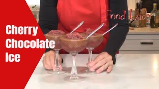 Chocolate Cherry Italian Ice  fast and easy [upl. by Ihsakat]