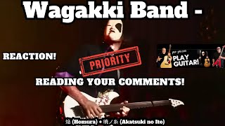 WAGAKKI BAND REACTION  Reading Your Comments [upl. by Anitroc]