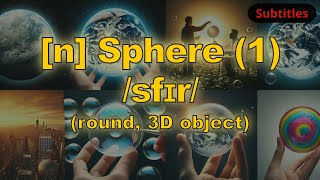 n Sphere meaning round 3D object with 5 examples [upl. by Bowers]