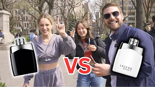 Montblanc Legend Vs Montblanc Legend Spirit Fragrance Battle Womens Reactions [upl. by Harte]