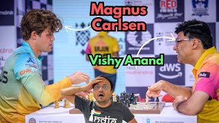 He saw it 10 moves before anyone else did  Magnus Carlsen vs Vishy Anand  Global Chess League 2024 [upl. by Alael]