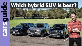 Toyota RAV4 Hybrid v Mitsubishi Outlander PHEV v Nissan XTrail ePower 2023 comparison review test [upl. by Lisandra]