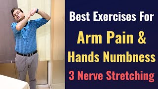 Exercises for Arm Pain Treatment for Arm Pain Numbness in Arms and Hands Stretching for Arm pain [upl. by Fital]