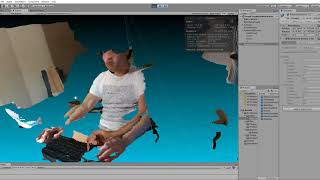 2 RealSense D435 Point Cloud on Unity noregistration [upl. by Joachima]