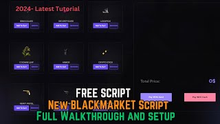 New BLACKMARKET Script 2023  Free Illegal Script Installation  FiveM Server  2024 [upl. by Montford]